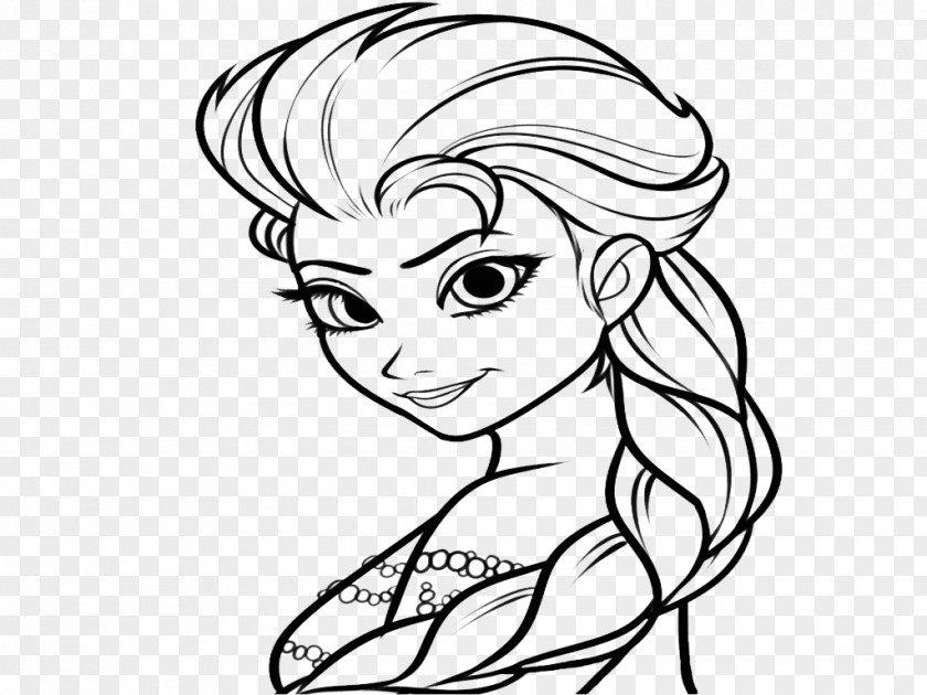 Elsa Olaf Anna Coloring Book Child PNG