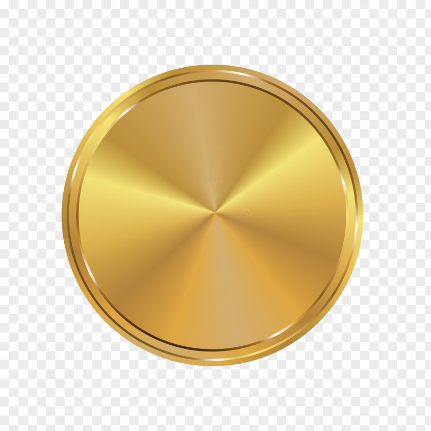 Golden Sparkle Badge Gold Euclidean Vector PNG