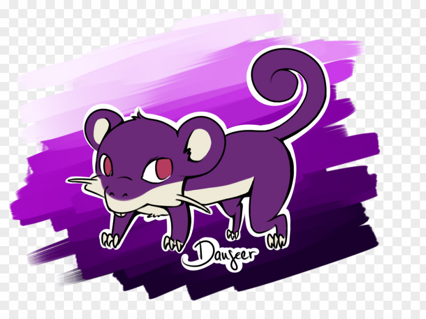 Rattata Mammal Logo Pink M Font PNG