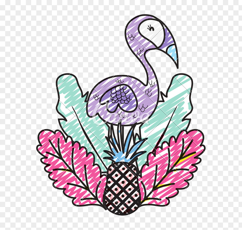 Plant Swan Flamingo Drawing PNG