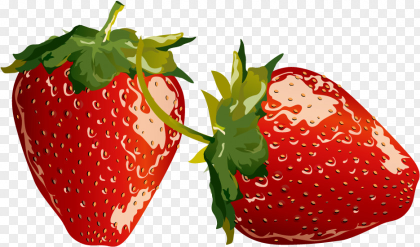 Vector Red Strawberry Juice Shortcake PNG