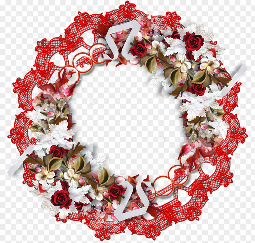 Fy Four Satellite Wreath Flower Embroidery Christmas PNG