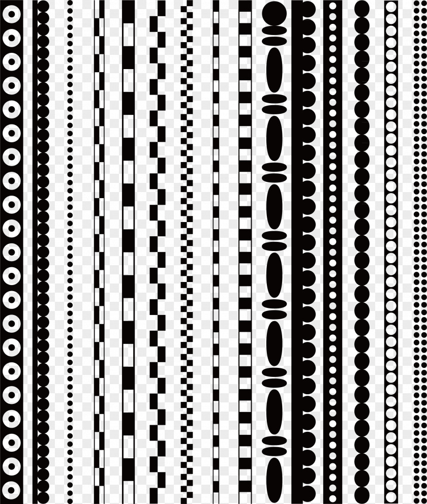 Vector Decorative Border Lines Black And White Line Euclidean PNG