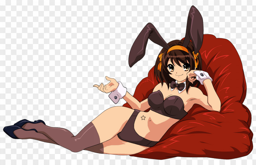 Angry Haruhi Mikuru Asahina The Melancholy Of Suzumiya Kyon Yuki Nagato Rabbit PNG