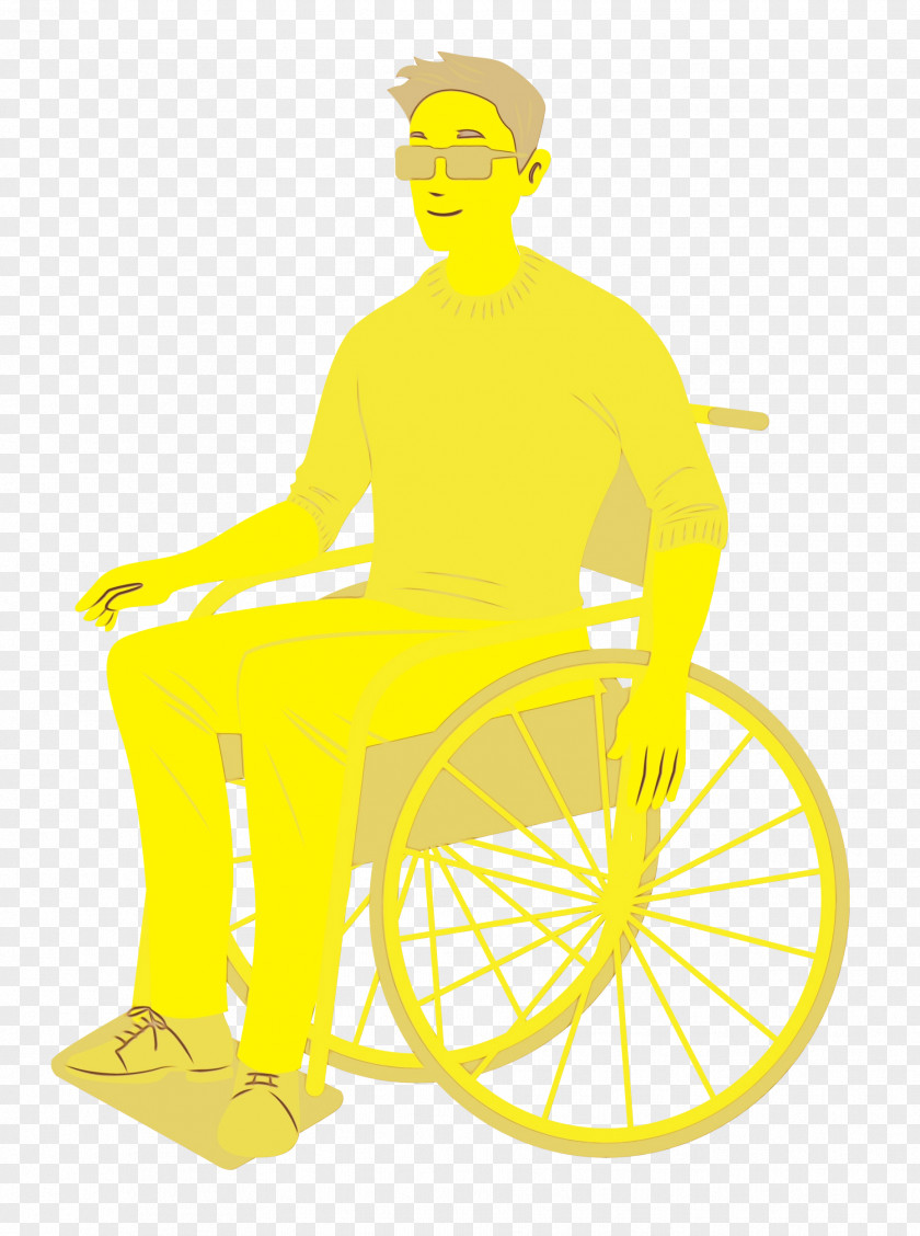 Chair Furniture Sitting Yellow Line PNG