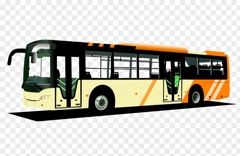 Color Hand-painted Buses Double-decker Bus Royalty-free Clip Art PNG