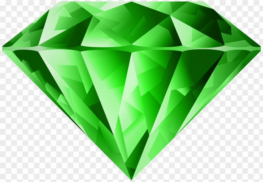 Green Diamond Transparent Clip Art Image Blue PNG