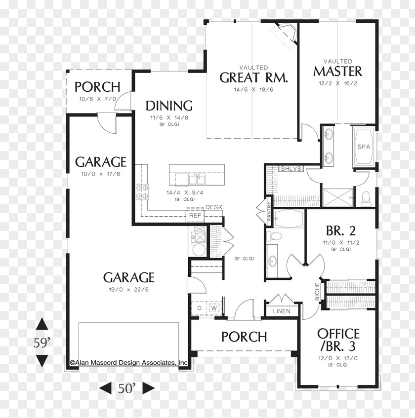 House Plan Square Foot PNG