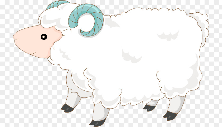 Vector Cartoon Sheep Cattle Clip Art PNG