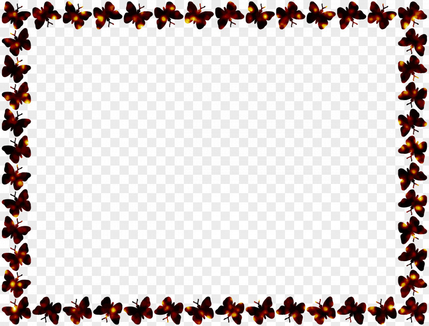 Borders Monarch Butterfly Picture Frames Clip Art PNG