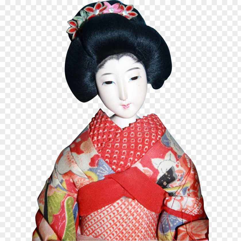 Kimono Geisha Doll PNG