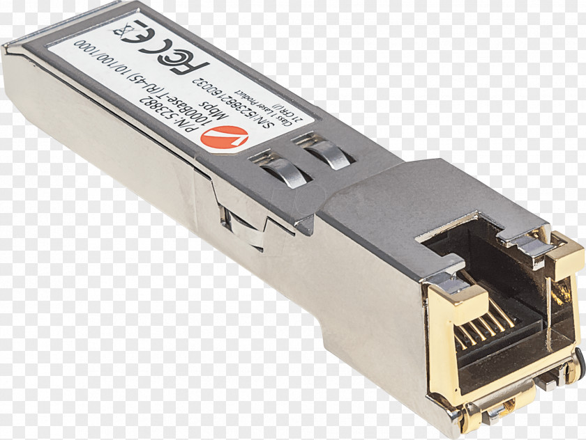 Module Small Form-factor Pluggable Transceiver RJ-45 Gigabit Interface Converter Ethernet PNG