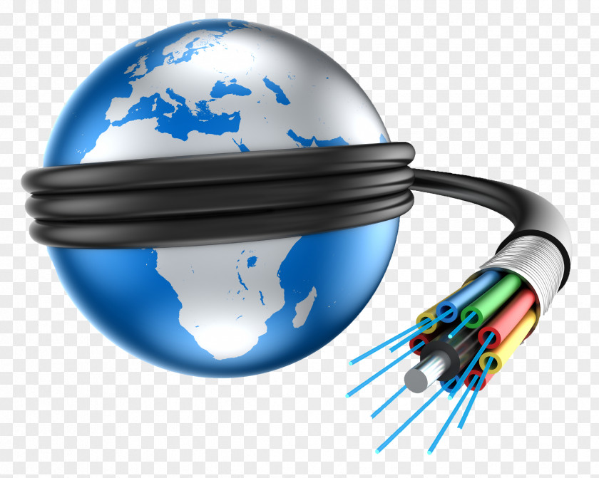 Internet Optical Fiber Computer Network Information Technology Data Transmission PNG
