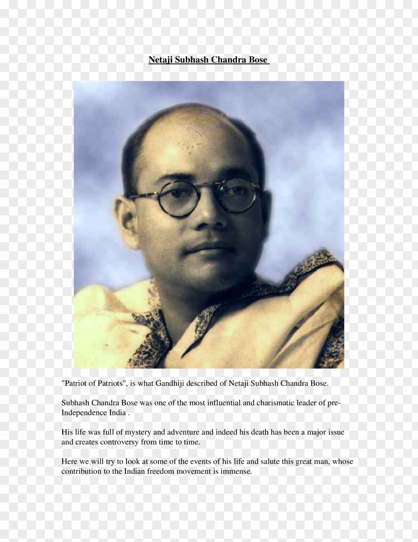 Netaji Subhas Chandra Bose: The Forgotten Hero Indian Independence Movement Cuttack National Army PNG