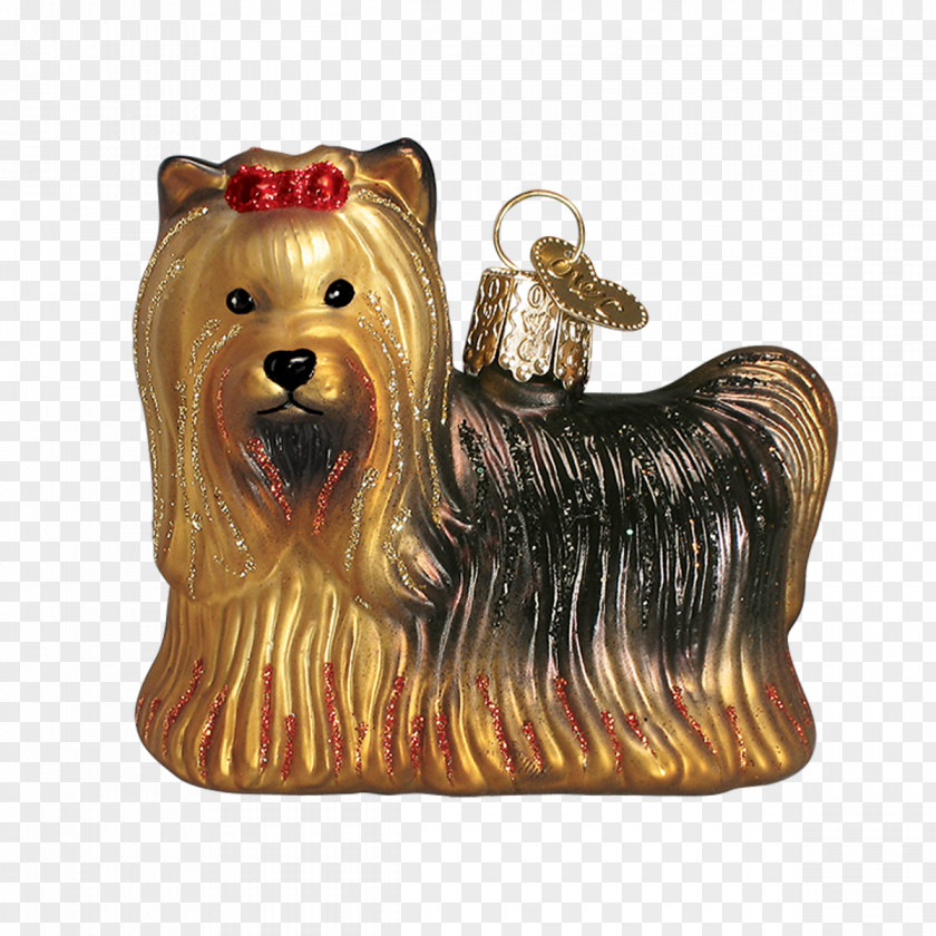 Santa Claus Yorkshire Terrier Christmas Ornament Australian Silky Day PNG
