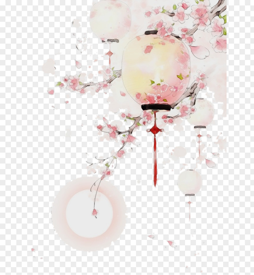 Balloon Plant Cherry Blossom Cartoon PNG