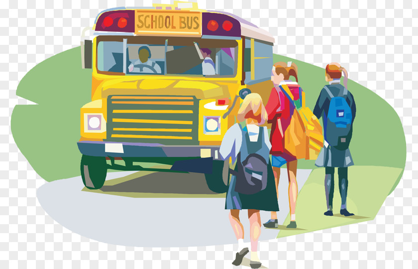 Bus School Monitor Student PNG