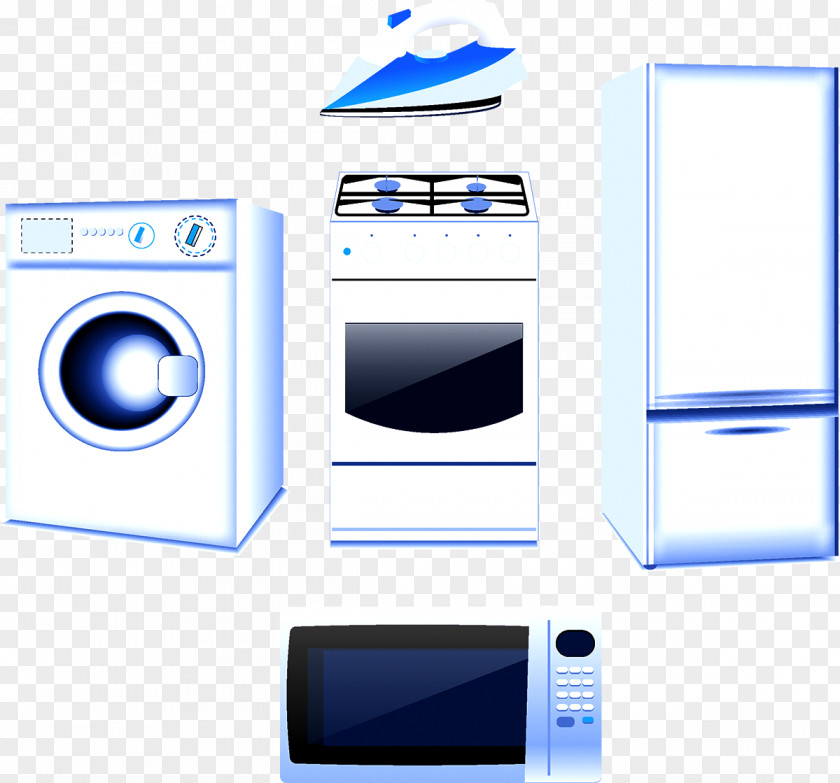 Home Devices Washing Machine Refrigerator Appliance Kitchen Stove PNG