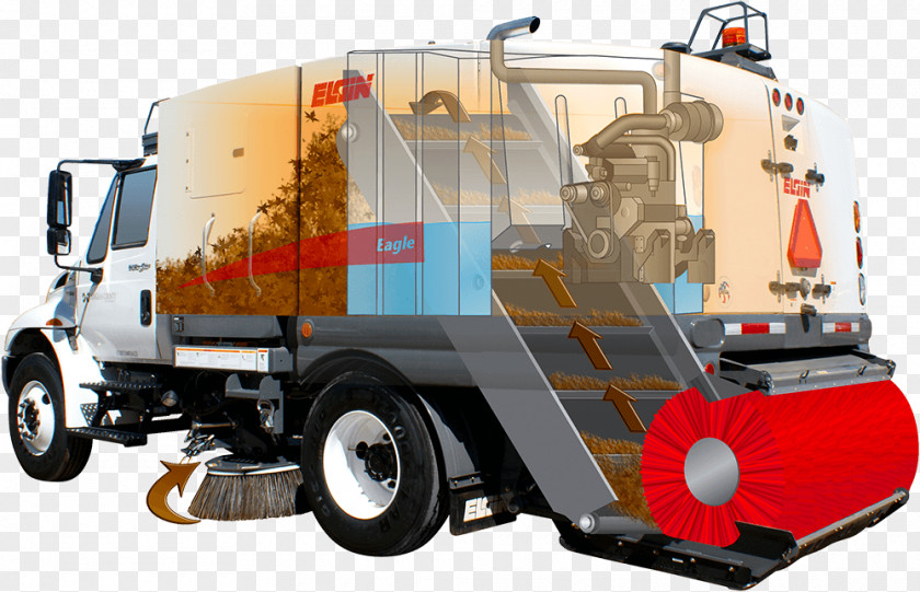 Street Sweeper Broom Elgin Co Machine PNG