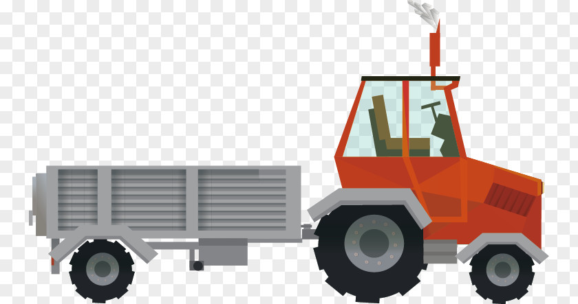 Tractor Vector Material Farmer Agriculture PNG