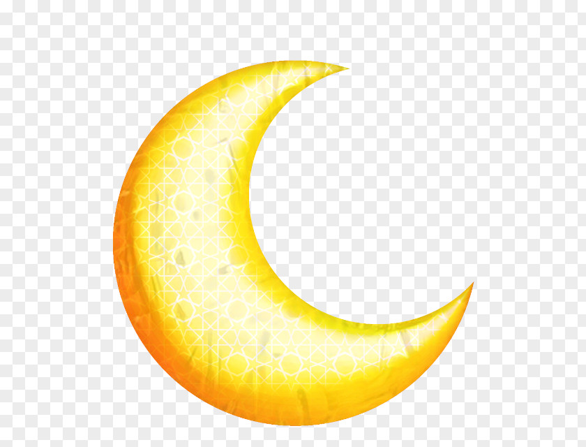 Yellow Crescent PNG