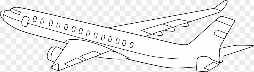 Commercial Cliparts Airplane Aircraft Line Art Clip PNG