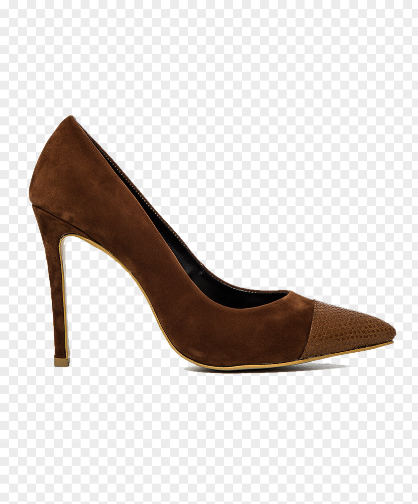 Dress High-heeled Shoe ECCO Suede Stiletto Heel PNG