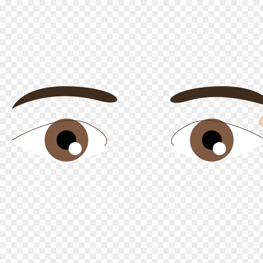 Foreign Brown Eye Eyebrow Pen Trace Vector Material 54 Cards PNG