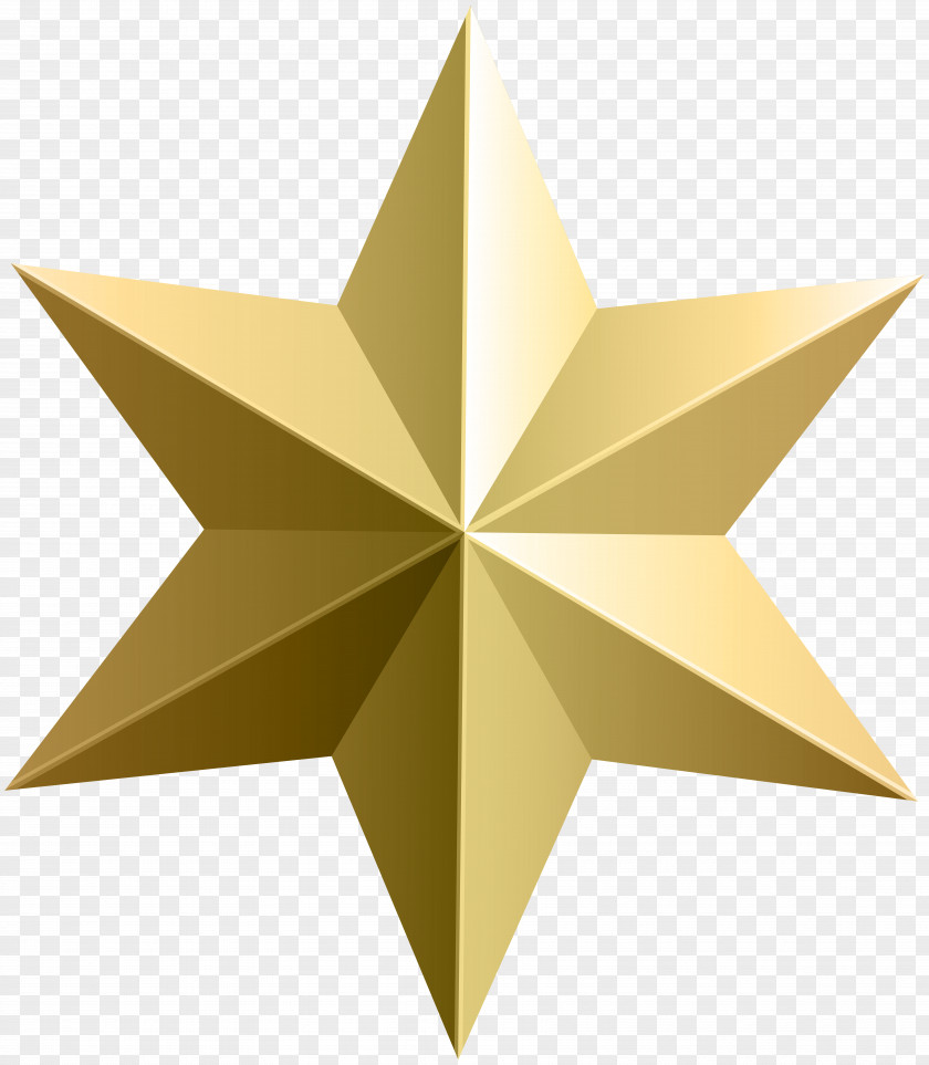 Gold Star Transparent Clip Art Image PNG