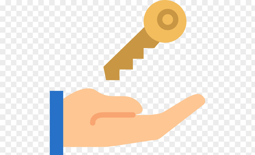 Hand With House Key Icon Building PNG
