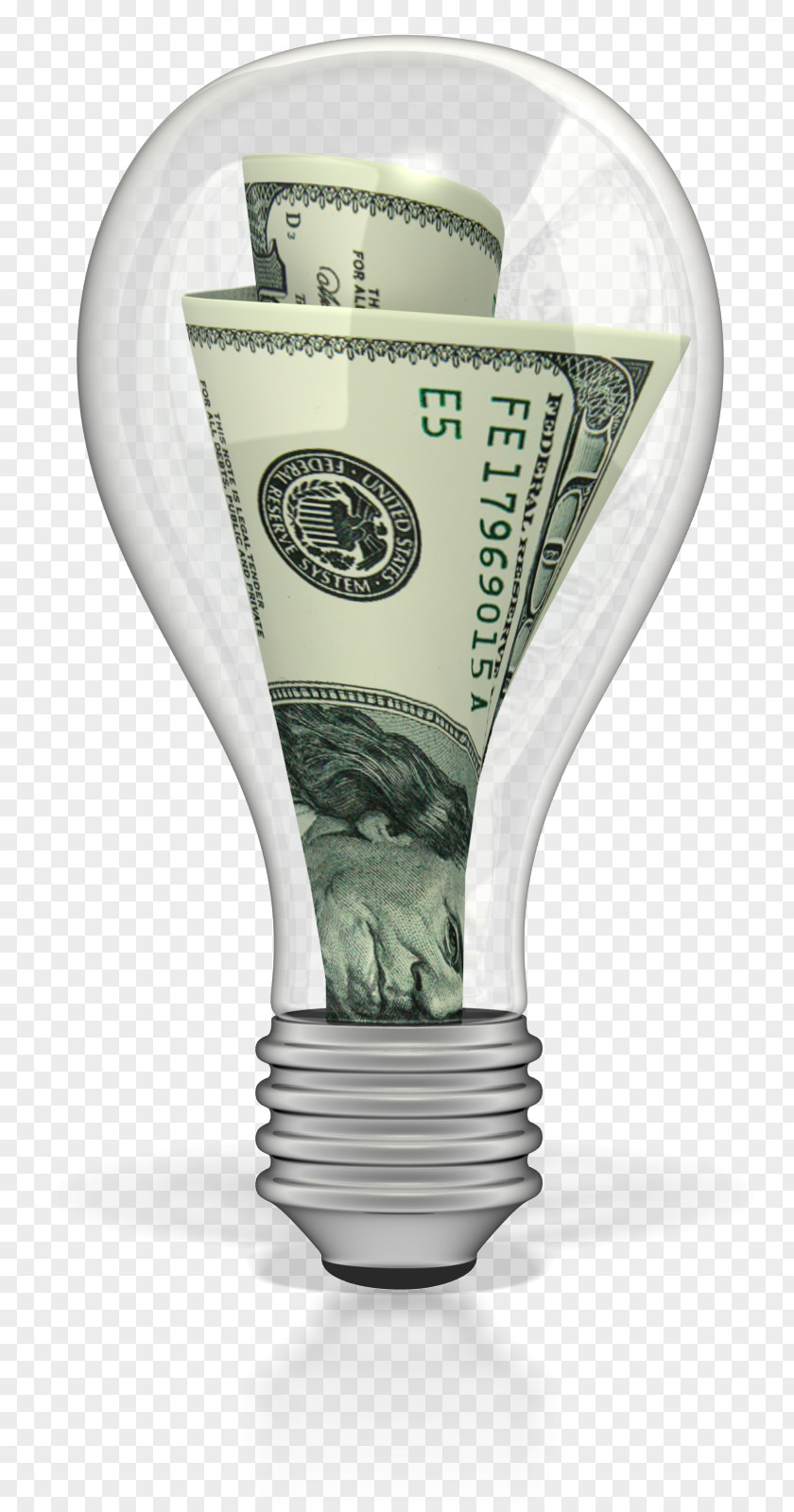 Light Incandescent Bulb Money Accounting Saving Cash PNG