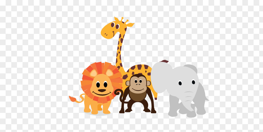 Jungle Safari Giraffe Birthday Desktop Wallpaper Clip Art PNG