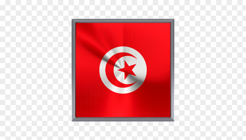 Metal Square Flag Of Tunisia Brand Symbol PNG