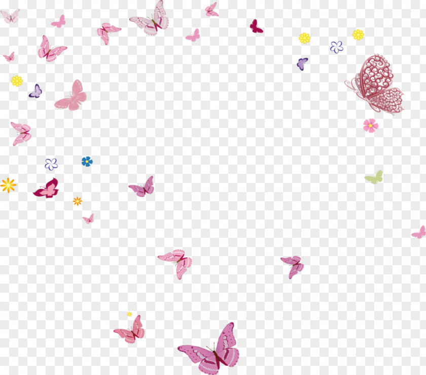 Spring Butterfly Flower Fairies Mural PNG