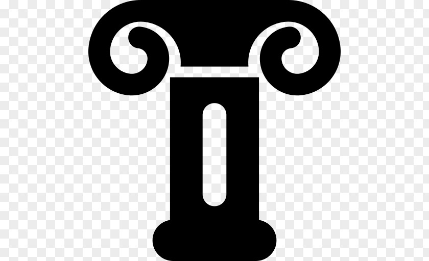 Ancient Greek Symbols Column PNG
