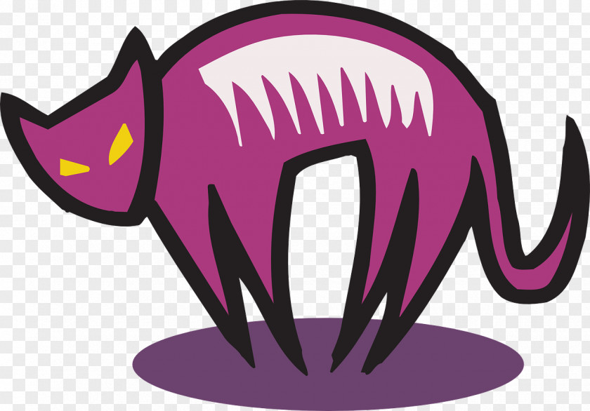 Purple Cat T-shirt Clip Art PNG