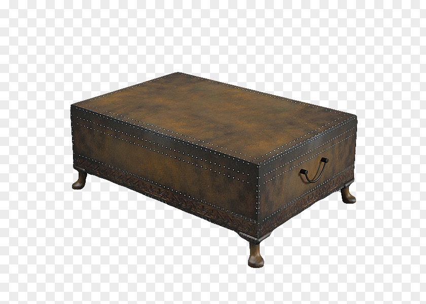 Brown Box Shape Table Coffee PNG
