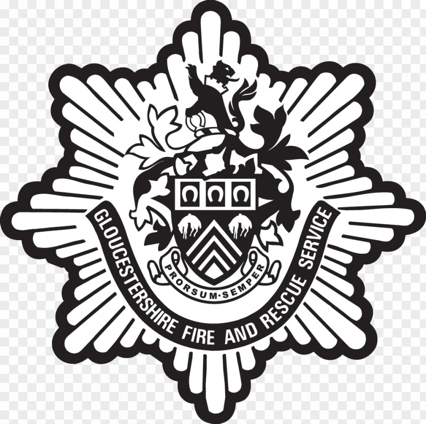 Firefighter Gloucestershire Fire And Rescue Service Department County Council Logo PNG