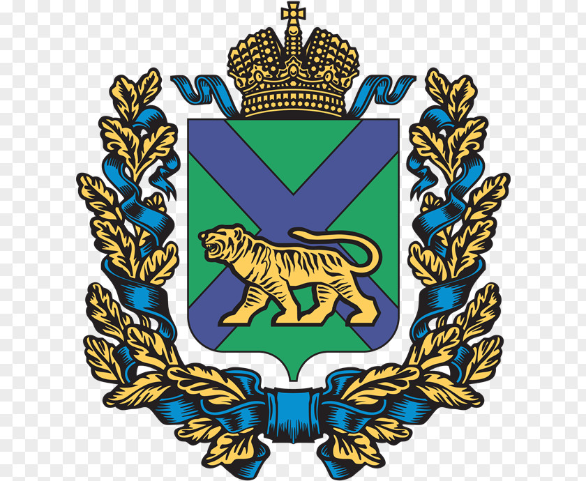 Krais Of Russia Olginsky District Tigrovyy Administratsiya Primorskogo Kraya Coat Arms Primorsky Krai PNG