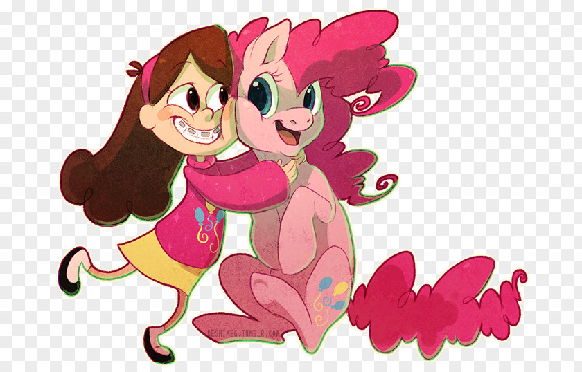 Mabel Pines Pinkie Pie Applejack Fluttershy Rarity PNG