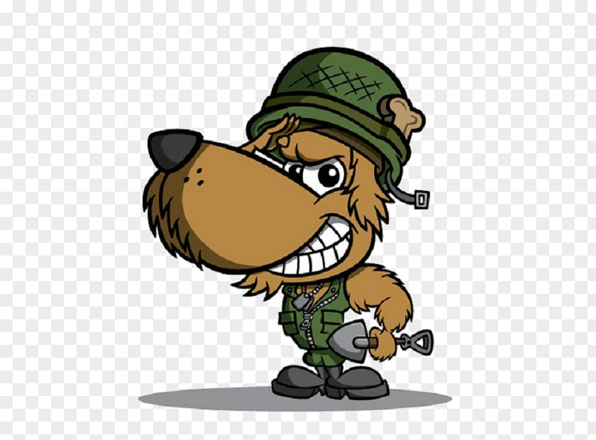 Military Dog Cartoonist Soldier PNG