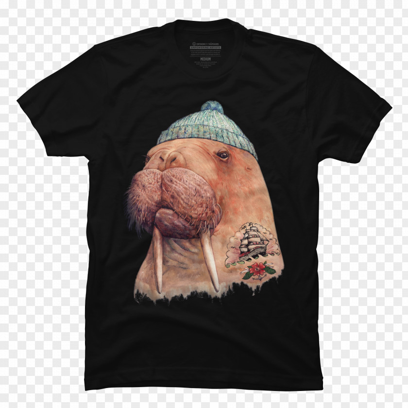 Walrus Long-sleeved T-shirt Hoodie Clothing PNG