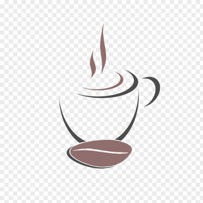 Cafe Coffee Cup Logo PNG