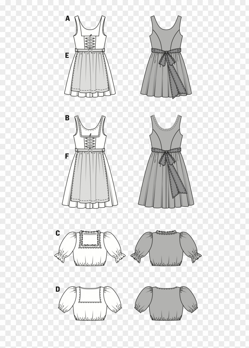 Dress The Burda Style Simplicity Pattern PNG