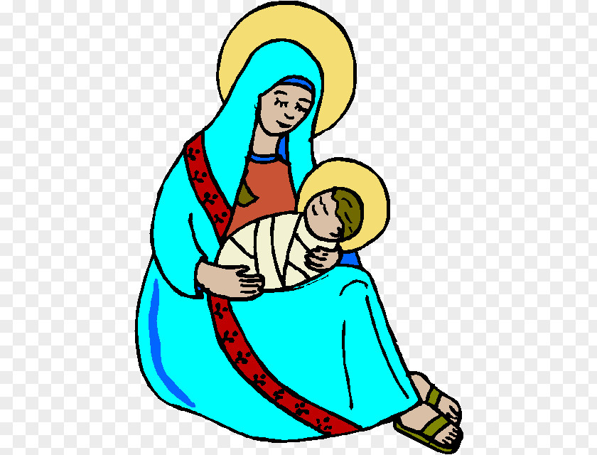 Mary Child Jesus Nativity Scene Clip Art PNG
