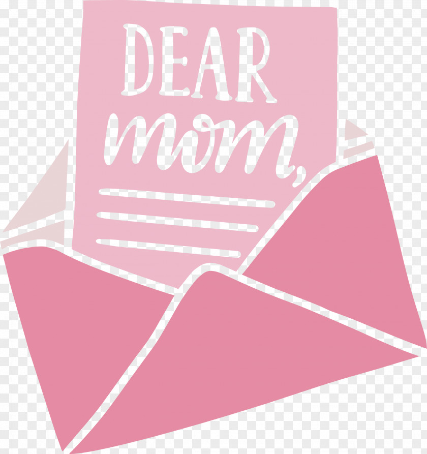 Mothers Day Dear Mom Envelope PNG