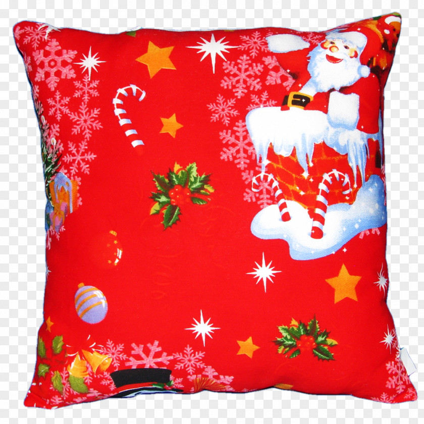 Pillow Throw Pillows Cushion Christmas Santa Claus PNG