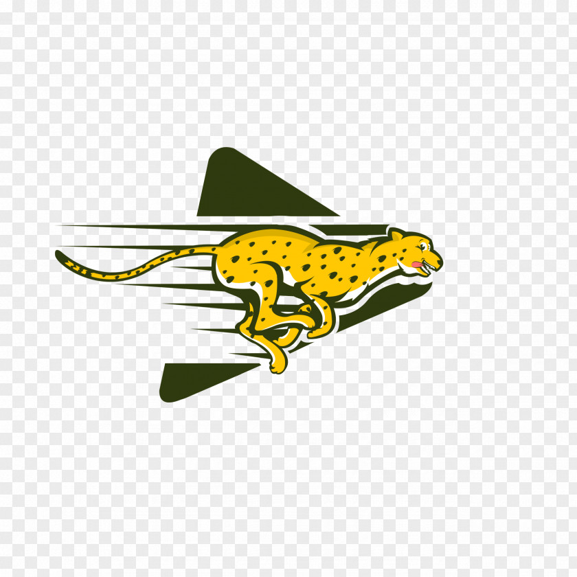 Cheetah Logo Graphic Design PNG