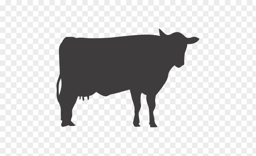 Cow Dairy Cattle Silhouette Ox Livestock PNG