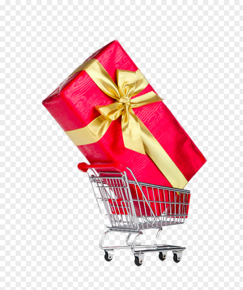 Creative Gift Shopping Cart List PNG